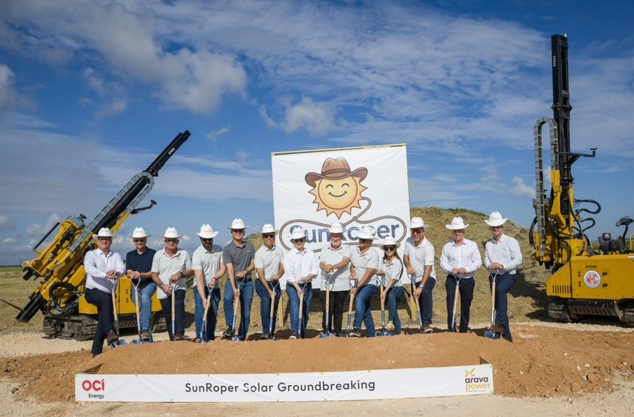 OCI홀딩스, 美 텍사스 260MW 태양광 프로젝트 착공식 개최